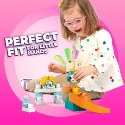 Mega Bloks Peek-a-Blocks Animal Slide Building Set 14 Pieces -Halloween Costumes Store GRAGKX66 6419 B B 3 opt