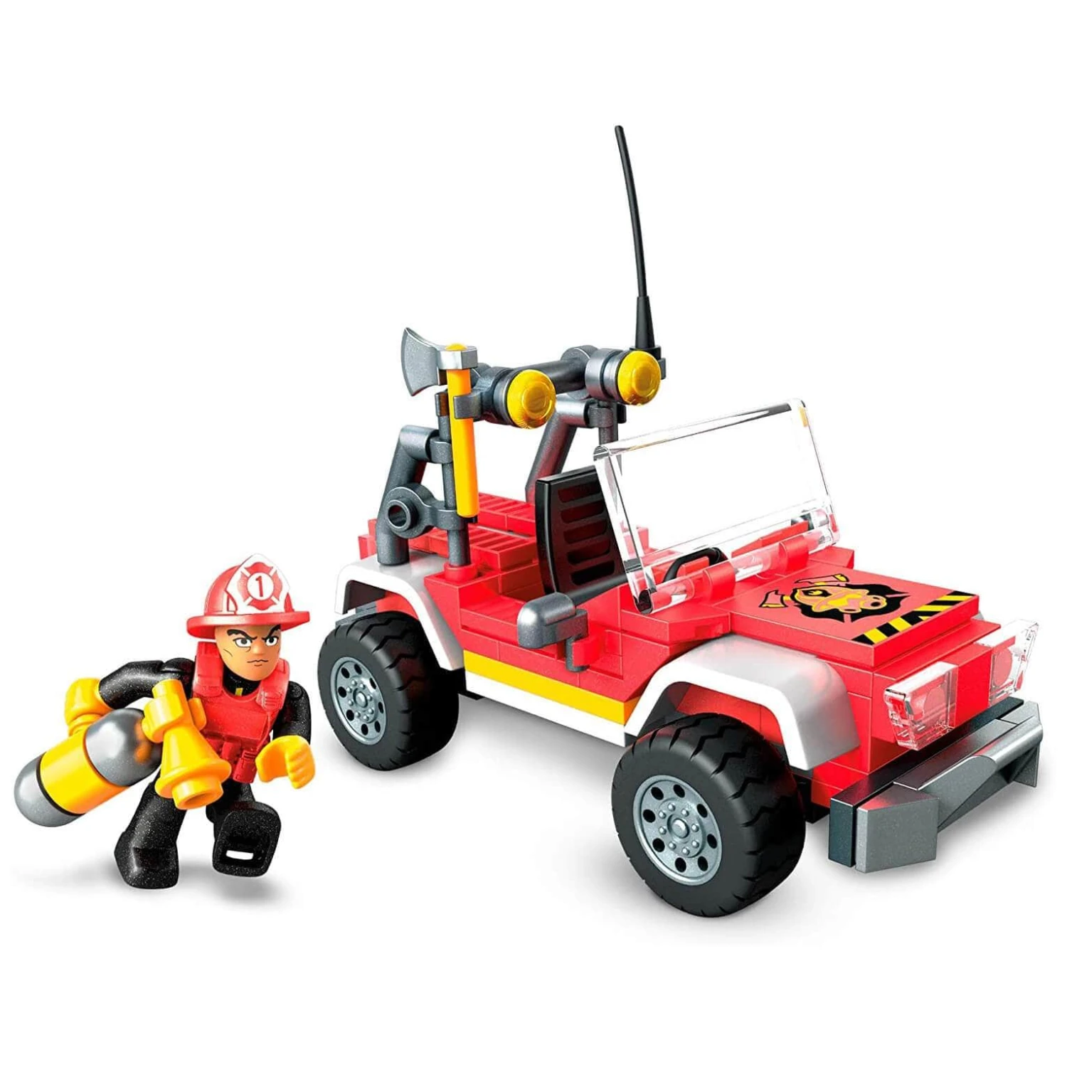 Mega Construx Fire Rescue Unit Fireman Building Set 114 Pieces 4 Mega Construx Fire Rescue Unit Fireman Building Set 114 Pieces - Image 2