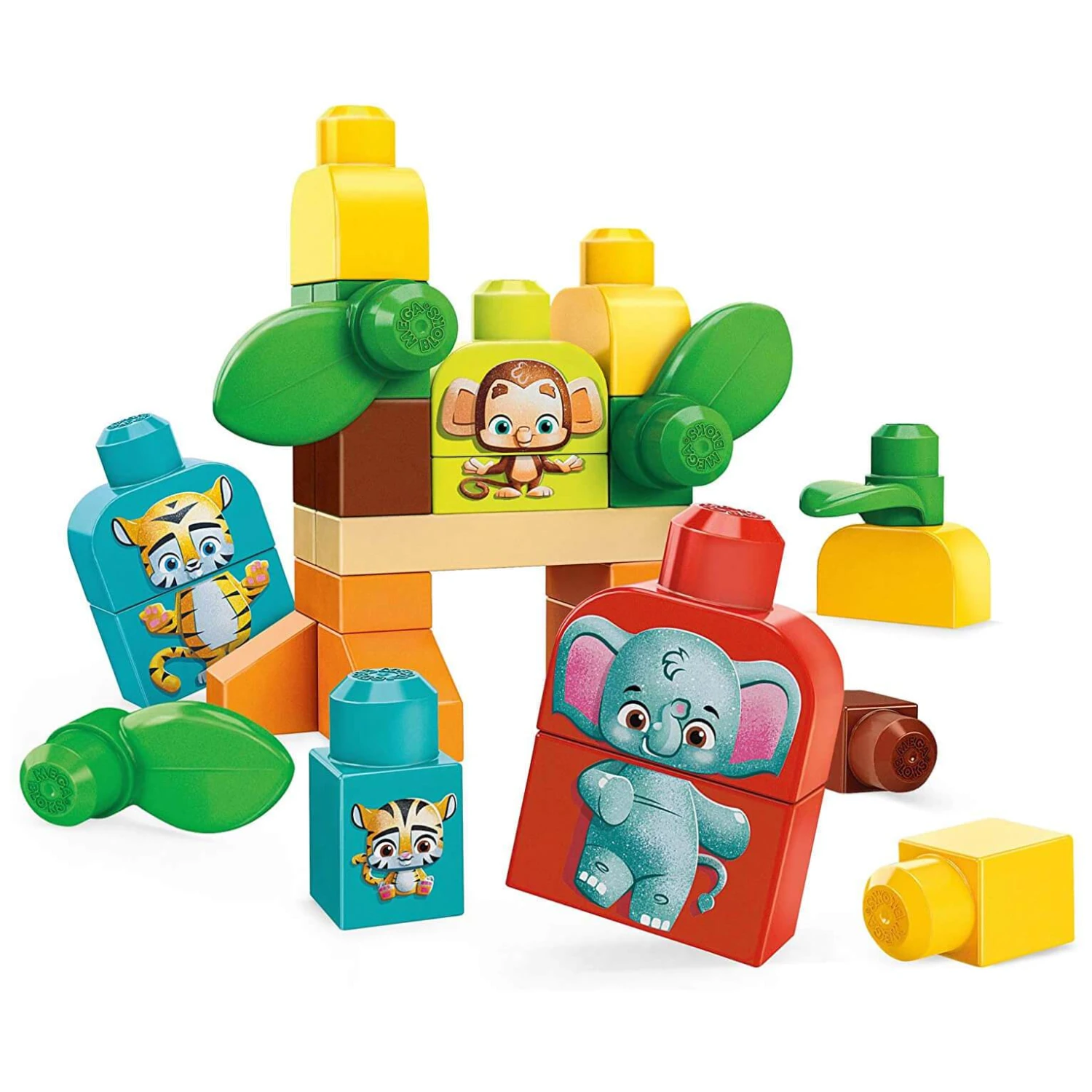 Mega Bloks Safari Friends Building Set Plant Based Blocks 30pc 4 Mega Bloks Safari Friends Building Set Plant Based Blocks 30pc - Image 2