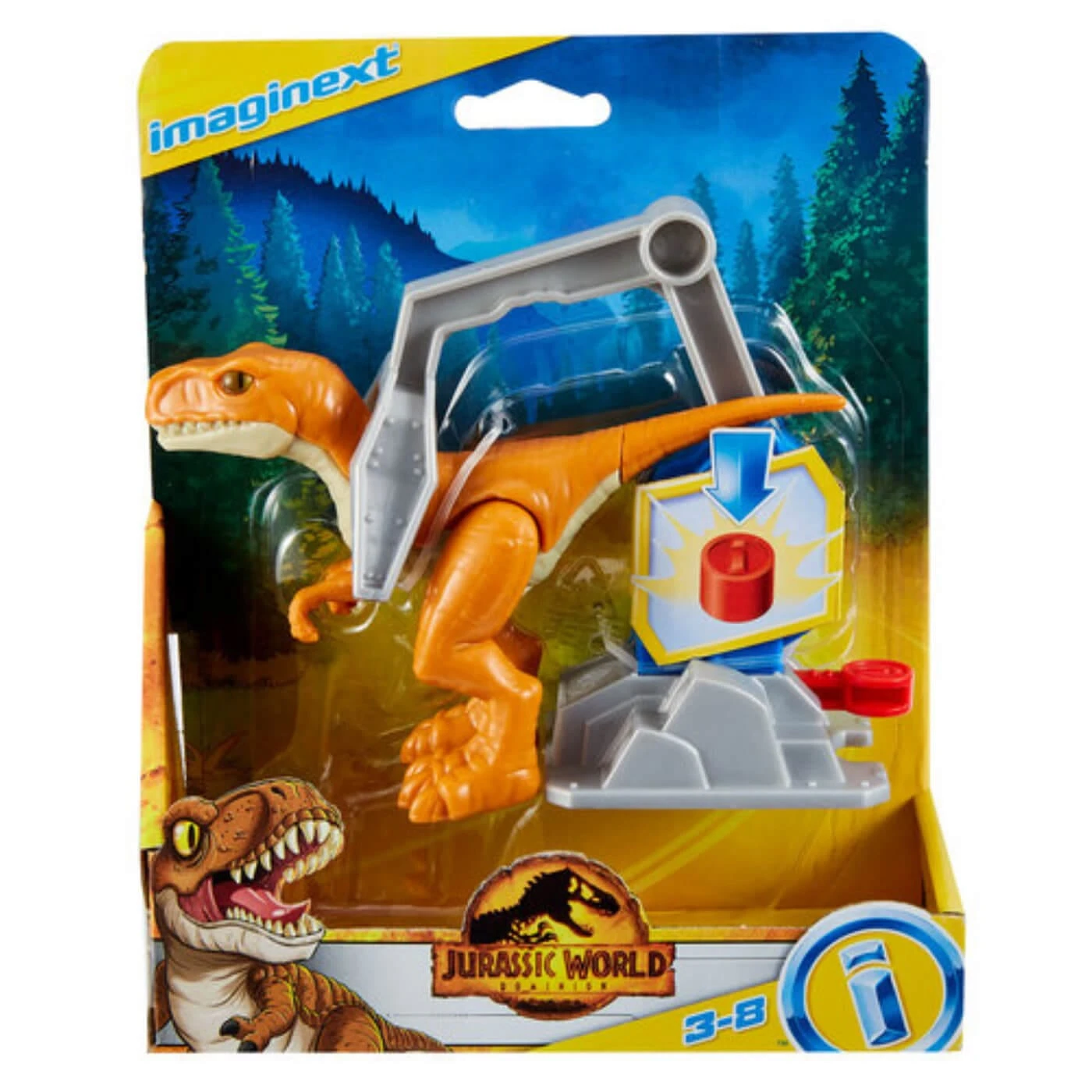 Imaginext Jurassic World Dominion Dinosaur Figure & Harness 3 Imaginext Jurassic World Dominion Dinosaur Figure & Harness