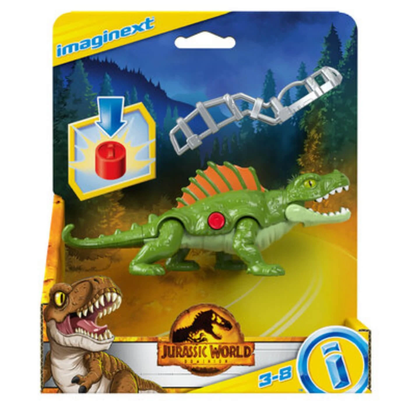 Imaginext Jurassic World Dominion Dinosaur Figure & Harness 4 Imaginext Jurassic World Dominion Dinosaur Figure & Harness - Image 2
