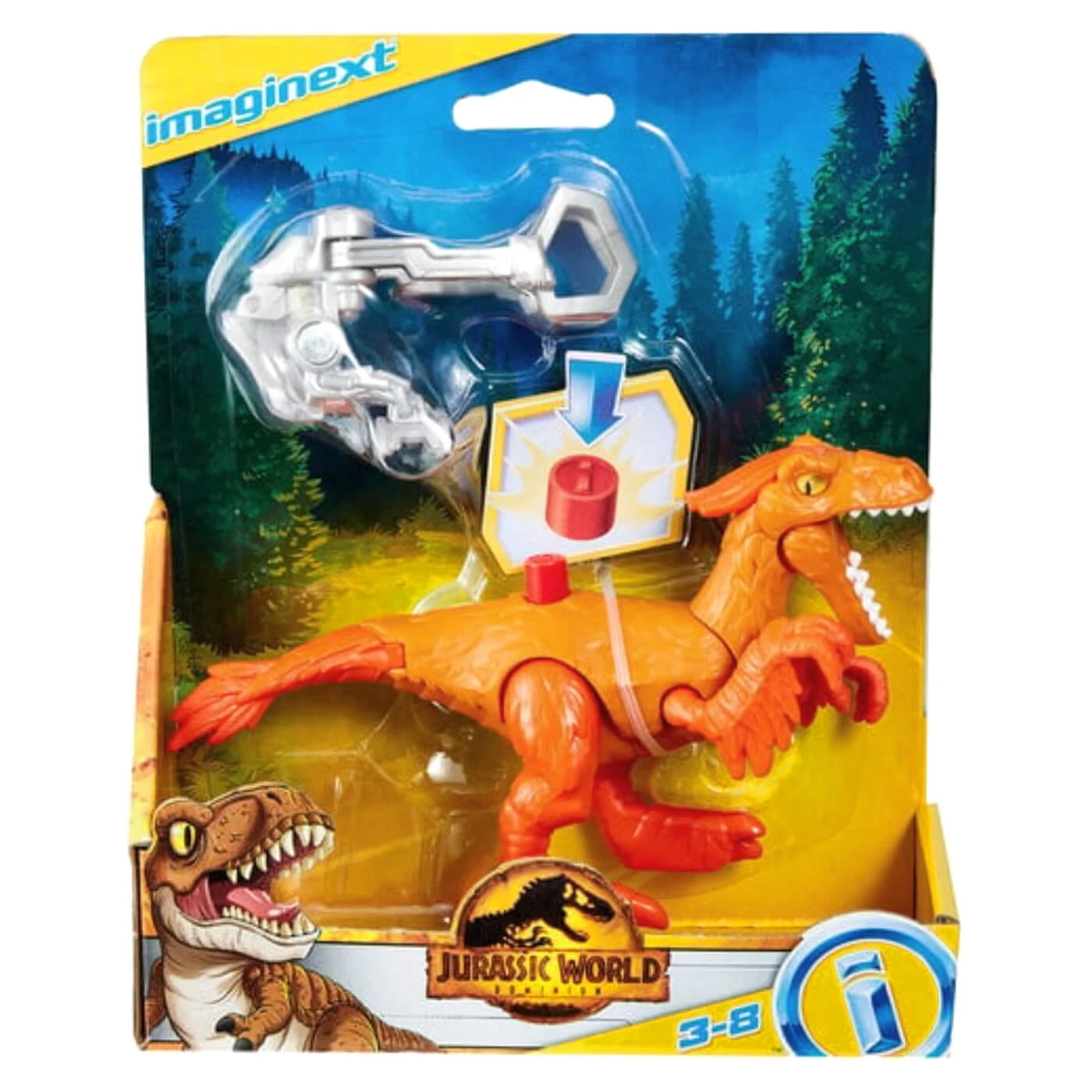 Imaginext Jurassic World Dominion Dinosaur Figure & Harness 5 Imaginext Jurassic World Dominion Dinosaur Figure & Harness - Image 3