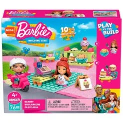 Barbie Mega Construx Building Set 2 Micro Dolls Over 70 Pieces