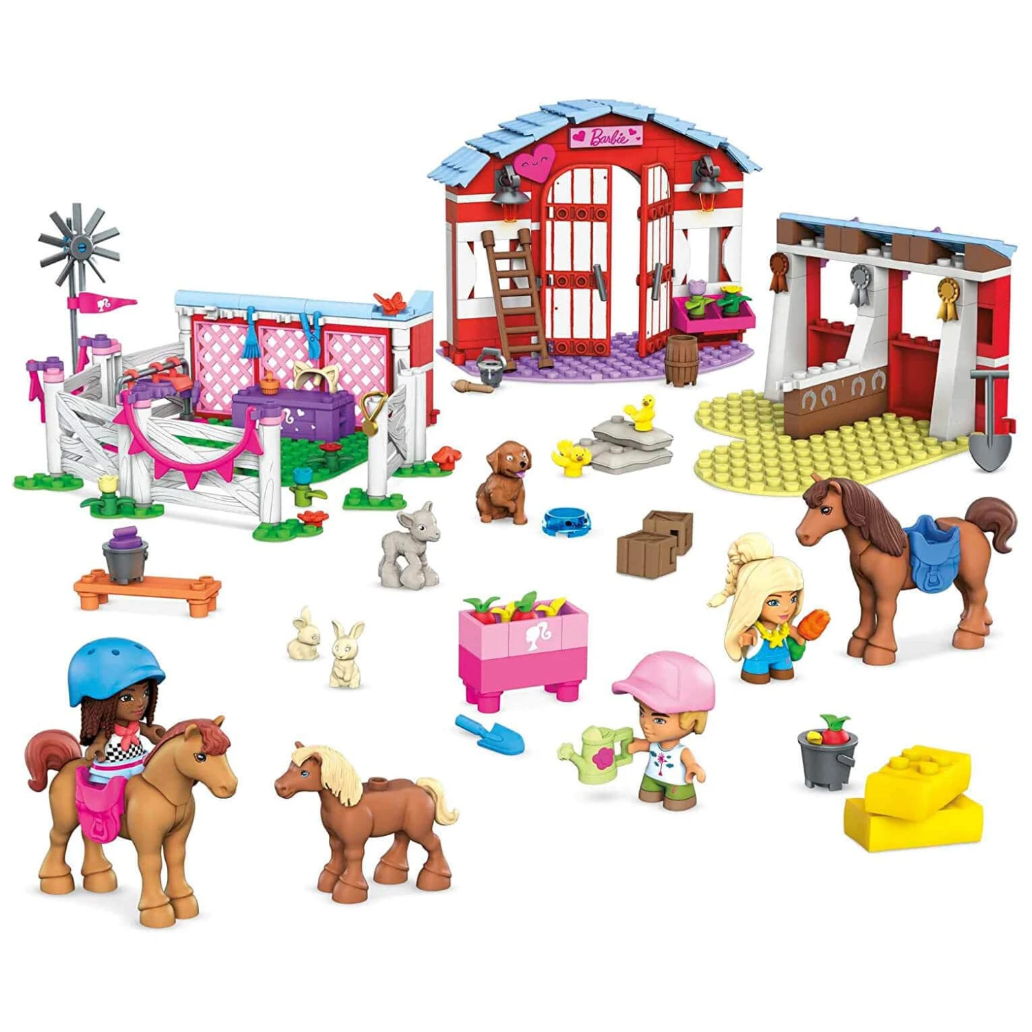 Barbie Horse Stables Mega Construx Building Set 304 Pieces 4 Barbie Horse Stables Mega Construx Building Set 304 Pieces - Image 2