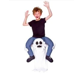 Kids Carry Me Ghost Costume Fancy Dress Halloween 8-10 Years