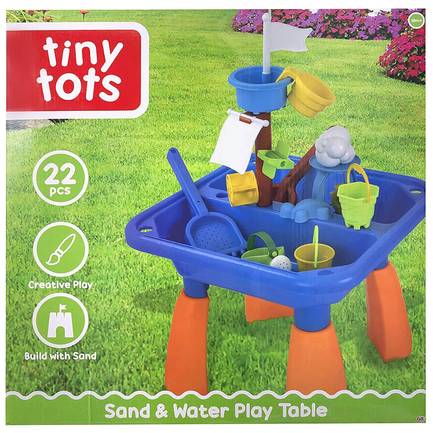 Sand & Water Play Table 22 Pieces Tiny Tots Build Outdoor Toy 3 Sand & Water Play Table 22 Pieces Tiny Tots Build Outdoor Toy