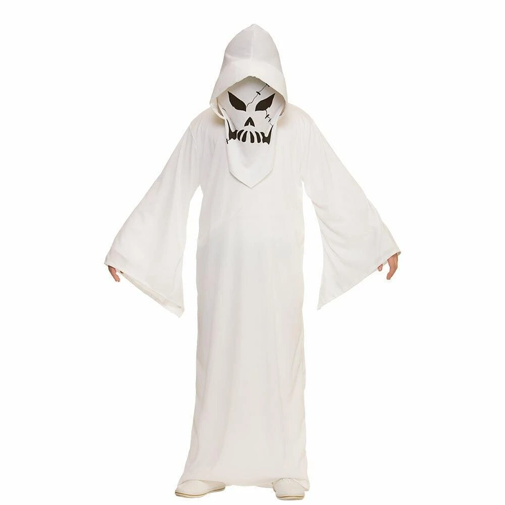 Ghastly Ghost Childs Fancy Dress Costume White Halloween 3 Ghastly Ghost Childs Fancy Dress Costume White Halloween