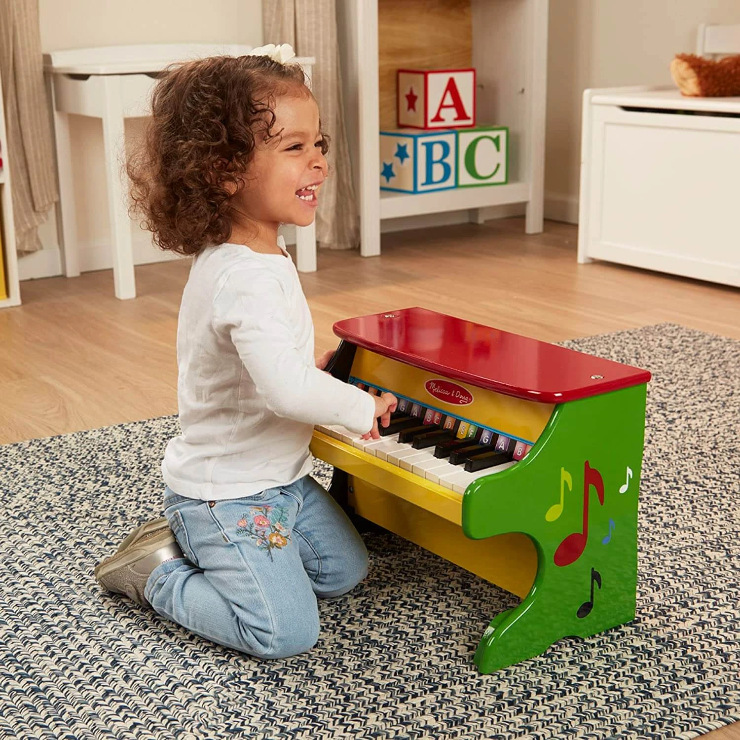 Melissa & Doug Learn To Play Piano Toy 25 Keys Solid Wood 40cm 7 Melissa & Doug Learn To Play Piano Toy 25 Keys Solid Wood 40cm - Image 5