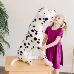 Melissa & Doug Dalmatian Plush Giant Soft Toy Dog Animal 84cm -Halloween Costumes Store HEA12110 3 opt