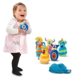 Melissa & Doug Plush Monster 6 Pin Bowling Game With Storage Bag -Halloween Costumes Store HEA12210 4 opt
