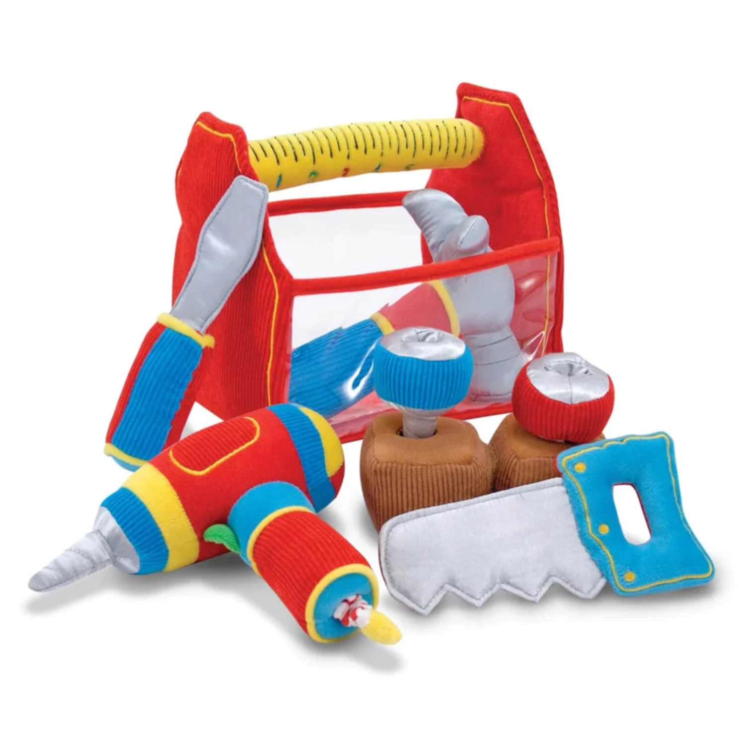 Melissa & Doug Toolbox Fill & Spill Plush Tools Toddler Toy 5 Melissa & Doug Toolbox Fill & Spill Plush Tools Toddler Toy - Image 3
