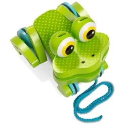 Melissa & Doug First Play Wooden Frog Pull Along Toddler Toy 9 Melissa & Doug First Play Wooden Frog Pull Along Toddler Toy -Halloween Costumes Store HEA13205 5 opt