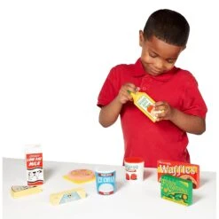 Melissa & Doug Wooden Fridge Food Play Set Hand Painted 9 Pieces -Halloween Costumes Store HEA14076 5 opt