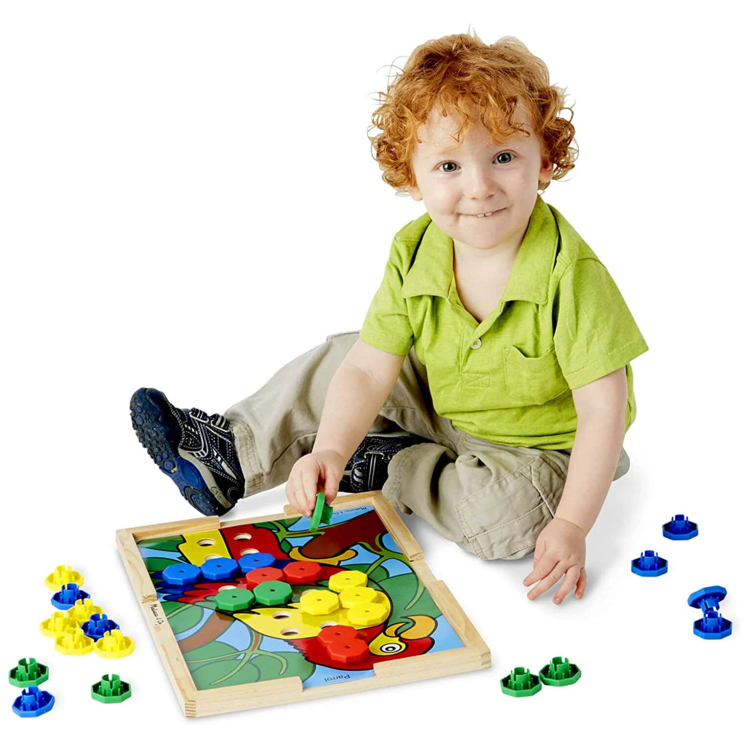 Melissa & Doug Sort & Snap Colour Match Wooden Frame Play Board 4 Melissa & Doug Sort & Snap Colour Match Wooden Frame Play Board - Image 2