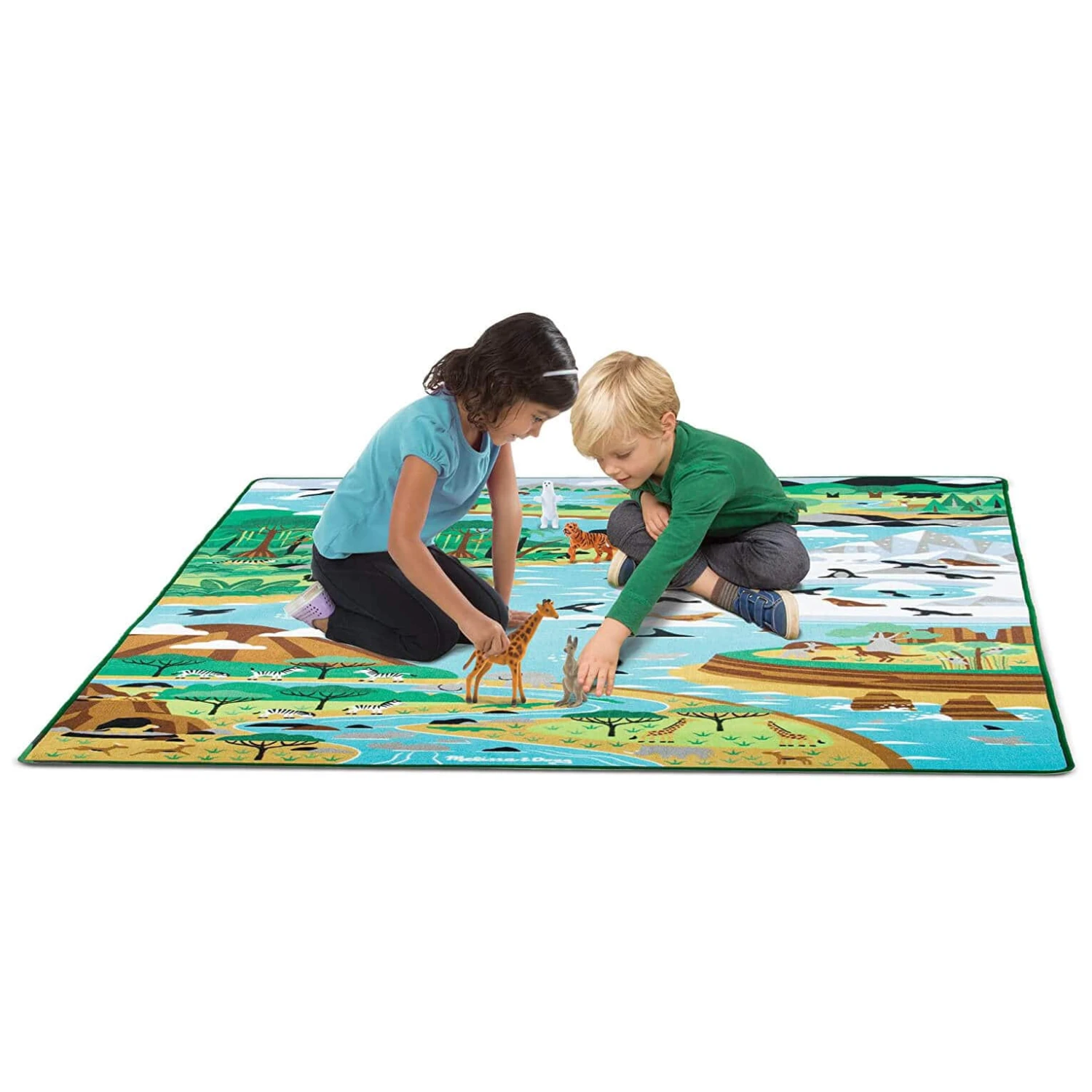Melissa & Doug Jumbo Habitats Rug 5 Animals Play Mat 200cm 4 Melissa & Doug Jumbo Habitats Rug 5 Animals Play Mat 200cm - Image 2