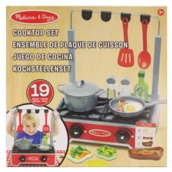 Melissa & Doug Deluxe Wooden Cooktop Set 19 Piece Play Cooker 10 Melissa & Doug Deluxe Wooden Cooktop Set 19 Piece Play Cooker -Halloween Costumes Store HEA19288 3 opt