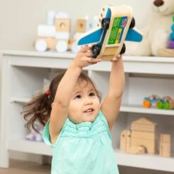 Melissa & Doug Wooden Airplane 9 Pieces Toy Figures Suitcases -Halloween Costumes Store HEA19394 5 opt