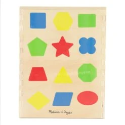 Melissa & Doug Wooden Shape Sorter 12 Colour Blocks 18m+ 9 Melissa & Doug Wooden Shape Sorter 12 Colour Blocks 18m+ -Halloween Costumes Store HEA94001 3 opt