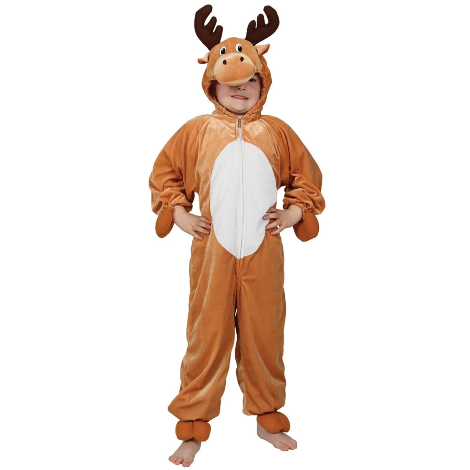 Kids Reindeer Fancy Dress Costume Animal Christmas 3 Kids Reindeer Fancy Dress Costume Animal Christmas
