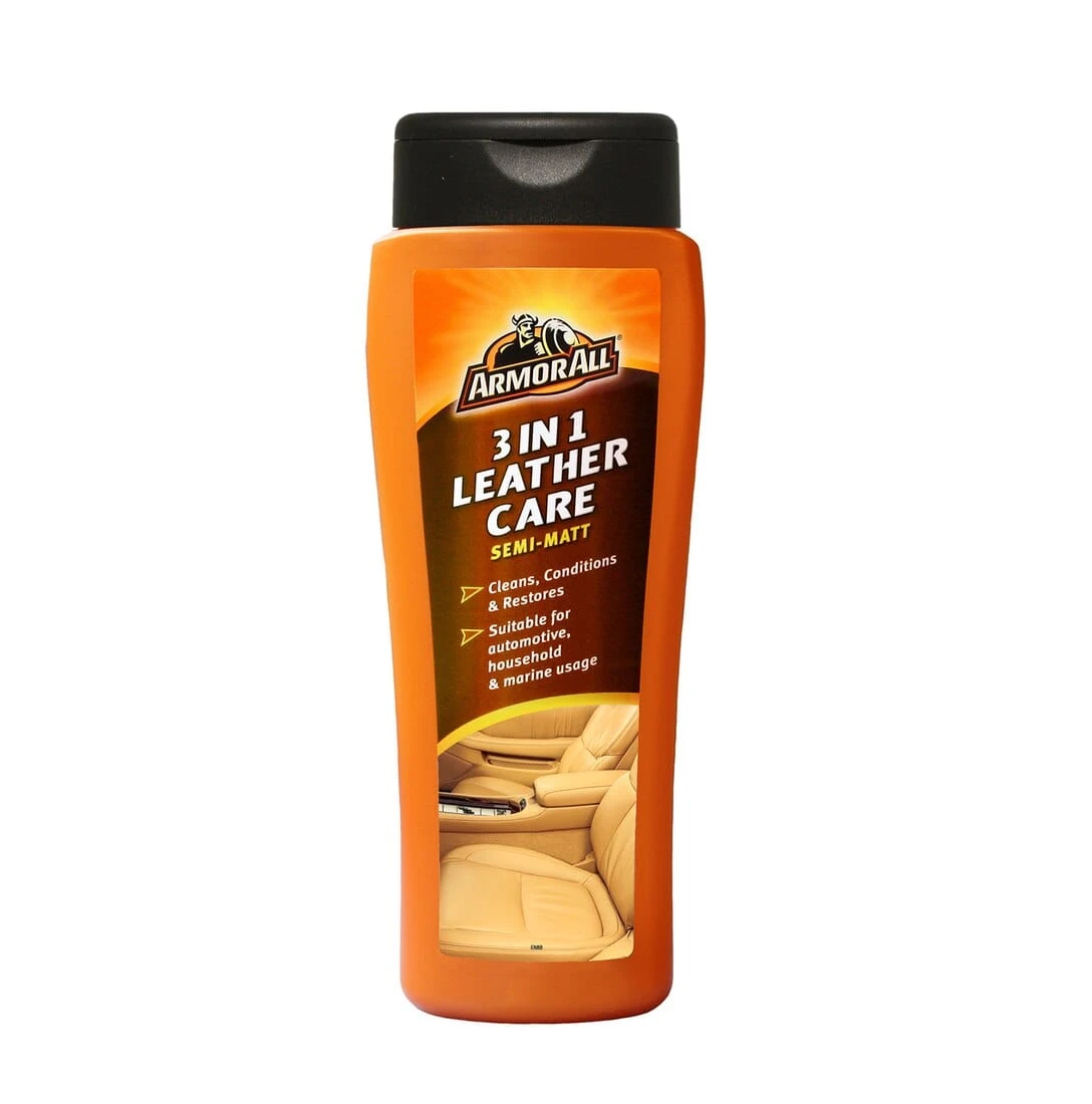 Armor All 3 In 1 Leather Care For Car Home Boat Semi-Matt 250ml 3 Armor All 3 In 1 Leather Care For Car Home Boat Semi-Matt 250ml