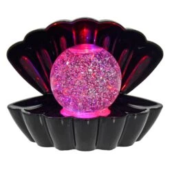 Sea Shell Water Glitter Lamp Colour Changing LED Light -Halloween Costumes Store LPL49422 2 opt