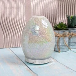 Leonardo Aroma Humidifier Mosaic Egg Shape Colour Change LED Light 16cm -Halloween Costumes Store LPLLP47477 2 opt