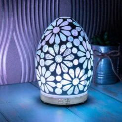 Leonardo Aroma Humidifier Flower Mosaic Egg Colour Change LED Light 16cm -Halloween Costumes Store LPLLP47500 1 opt