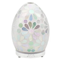 Leonardo Aroma Humidifier Flower Mosaic Egg Colour Change LED Light 16cm -Halloween Costumes Store LPLLP47500 3 opt