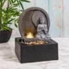 Leonardo Buddha Indoor Water Fountain Pebbles LED Light 1 Leonardo Buddha Indoor Water Fountain Pebbles LED Light -Halloween Costumes Store LPLLP48023 1 opt