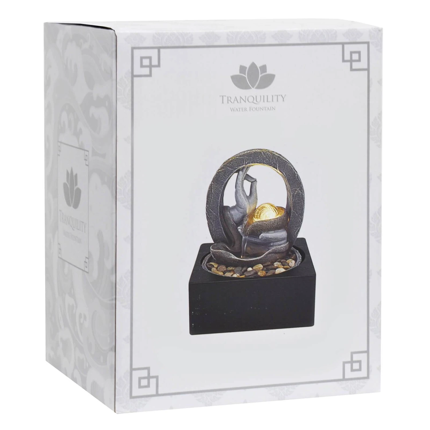 Leonardo Serenity Indoor Water Fountain Pebbles LED Light 4 Leonardo Serenity Indoor Water Fountain Pebbles LED Light - Image 2