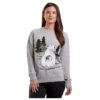 Womens Christmas Jumper Polar Bear Grey Chenille Xmas Top -Halloween Costumes Store MW06563 1600 1 11695.1572348949.1100.1100