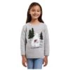Girls Christmas Jumper Polar Bear Grey Chenille Xmas Top -Halloween Costumes Store MW06564 1600 1 12654.1572348775.1100.1100