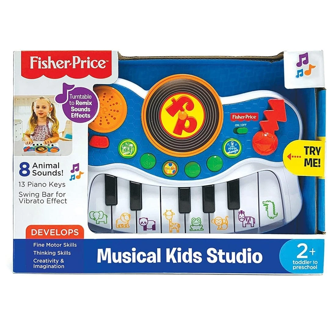 Fisher Price Musical Kids Studio 8 Animal Sounds Turntable Age 2+ 3 Fisher Price Musical Kids Studio 8 Animal Sounds Turntable Age 2+