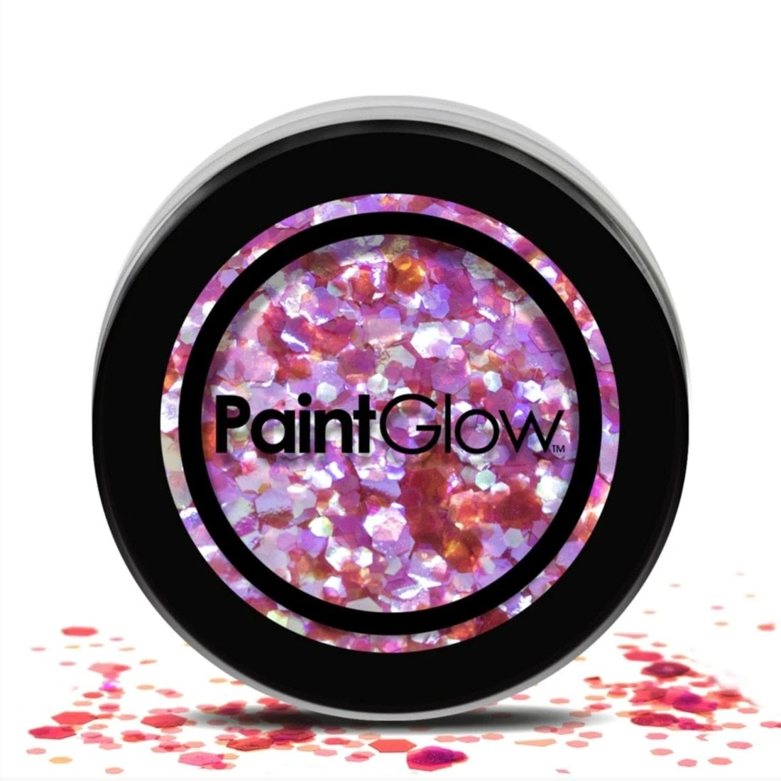 Heart Breaker PaintGlow Pink Chunky Glitter Face Body Hair 3 Heart Breaker PaintGlow Pink Chunky Glitter Face Body Hair