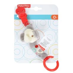 Fisher Price Plush Animal Pacifier Holder With Clothing Clip -Halloween Costumes Store PRIFP10089 51483.1573810217.1100.1100