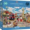 Gibsons Clocktower Market Jigsaw Puzzle Flowers Town Bus 1000 Pieces -Halloween Costumes Store PRIG6321 1 opt