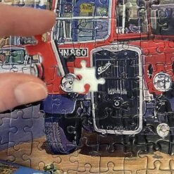 Gibsons Clocktower Market Jigsaw Puzzle Flowers Town Bus 1000 Pieces -Halloween Costumes Store PRIG6321 4 opt