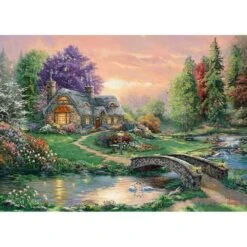 Gibsons Sweetheart Retreat Jigsaw Puzzle Thomas Kincaid 1000 Pieces -Halloween Costumes Store PRIG6337 2 opt