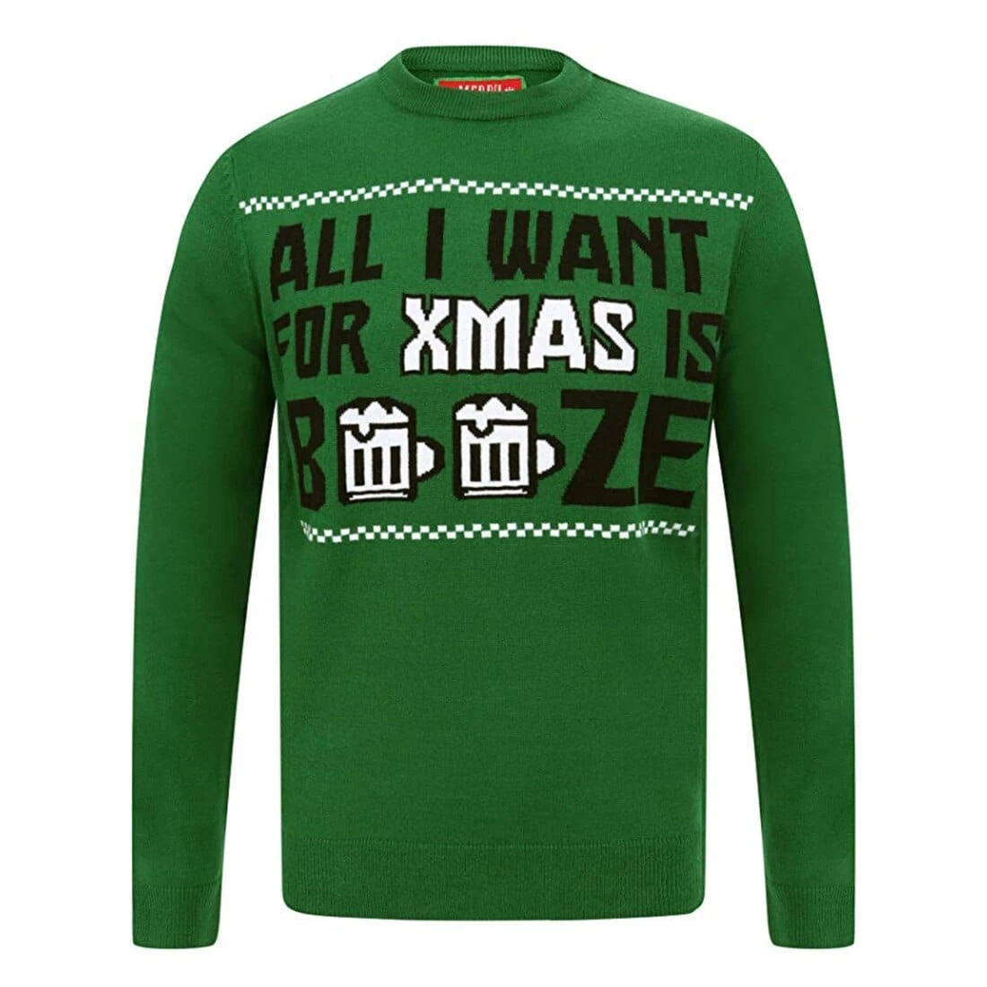 Mens Novelty Christmas Jumper All I Want For Xmas Is Booze 4 Mens Novelty Christmas Jumper All I Want For Xmas Is Booze - Image 2
