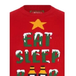 Mens Novelty Christmas Jumper Xmas Eat Sleep Beer Repeat -Halloween Costumes Store SRG1A13463 F J 1600 3 34953.1570016950.1100.1100