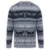 Mens Reindeer Fair Isle Christmas Jumper Grey Marl Nordic 2 Mens Reindeer Fair Isle Christmas Jumper Grey Marl Nordic -Halloween Costumes Store SRG1A14232 A 1 opt 72213.1601281363.1100.1100