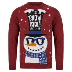 Mens LED Snowman Christmas Jumper Snow Cool Light Up Shades 8 Mens LED Snowman Christmas Jumper Snow Cool Light Up Shades -Halloween Costumes Store SRG1A17384 F 1.opt