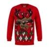 Mens LED Faux Fur Rudolph Argyle Christmas Jumper -Halloween Costumes Store SRG1A17388 A.opt