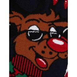 Kids Reindeer Christmas Jumper Cool Sunglasses Rudolph -Halloween Costumes Store SRG2A17152 A 3.opt