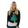Womens Christmas Jumper Flashing Lights Tree Sequins Star Black -Halloween Costumes Store SRG3A14065R 1600 1 opt 83848.1604307456.1100.1100