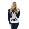 Womens Christmas Jumper Flashing Lights Penguin Pink Blue -Halloween Costumes Store SRG3A14068 1600 1 opt 84813.1604307944.1100.1100