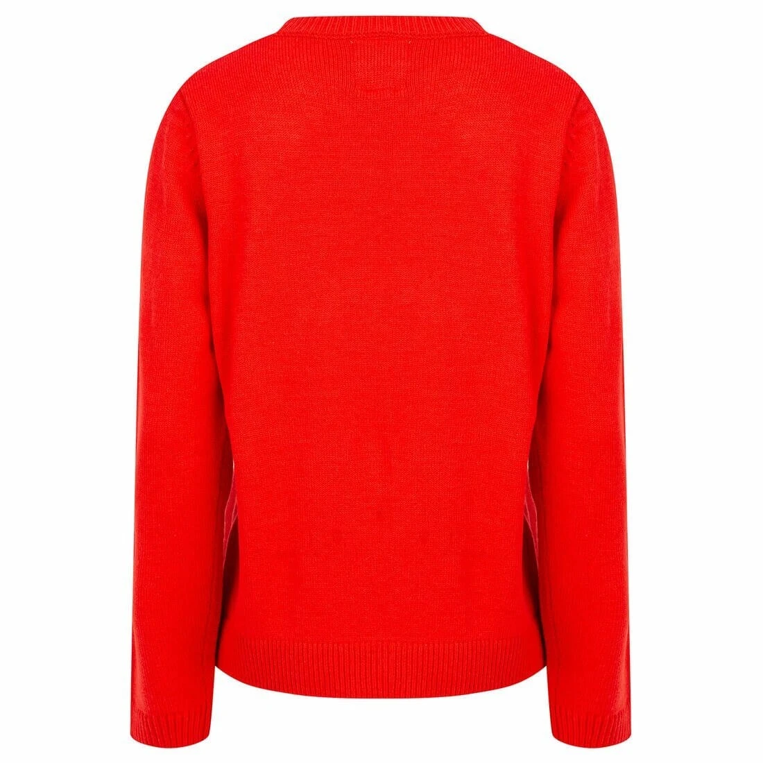 Womens Furry Reindeer Christmas Jumper Red Pom Pom Nose 5 Womens Furry Reindeer Christmas Jumper Red Pom Pom Nose - Image 3