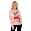 Ladies Secret Santa Christmas Jumper Santa Dog -Halloween Costumes Store SRG3A15869 A 2 opt