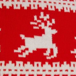 Womens Traditional Christmas Jumper Leaping Reindeer Red -Halloween Costumes Store SRG3A17239 A 3 opt