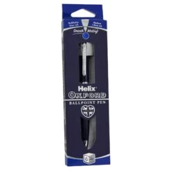 Ballpoint Pen Helix Oxford Smooth Writing Refillable Blue Ink -Halloween Costumes Store UBLILX0032 1 opt